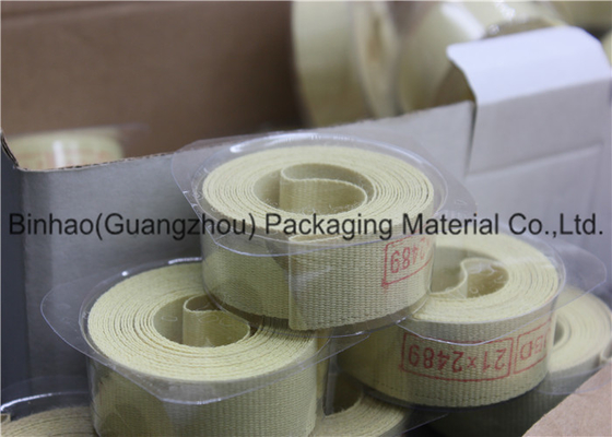 China Hellgelbes Glasfaser Garniture-Band für Tabocco/Zigaretten-Maschine fournisseur