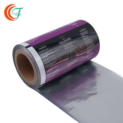 Qualität  Coffee Flexible Plastic Packaging Roll Film 60mic To 80mic Printing For Food Custom Laminated Film Roll Fabrik