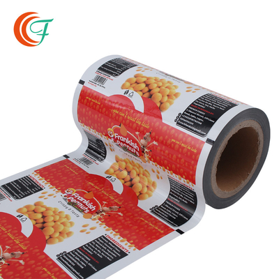 Erdnuss Bean Snack Packaging Film Moisture prüfen Plastikrollenverpackennahrungsmittelgrad-flexibles Drucken