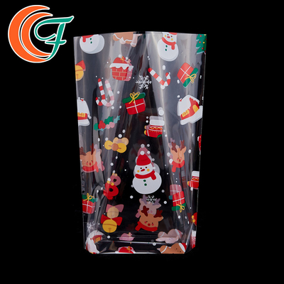 Kundenspezifisches transparentes flaches OPP CPP lamellierte Taschen-Mehrfarbendruckweihnachtsgeschenk