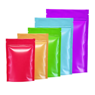 Farbige Drucke Stand-up Verpackungstüten Reißverschluss Gewerbeverpackung Plastiktüten